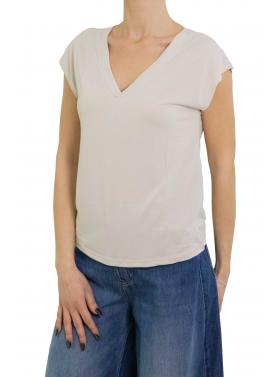 Maglia tinta unita con scollo a V Only